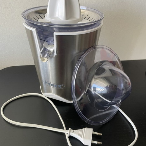 Pyrex electric citrus juicer 100W used, stainless steel detail