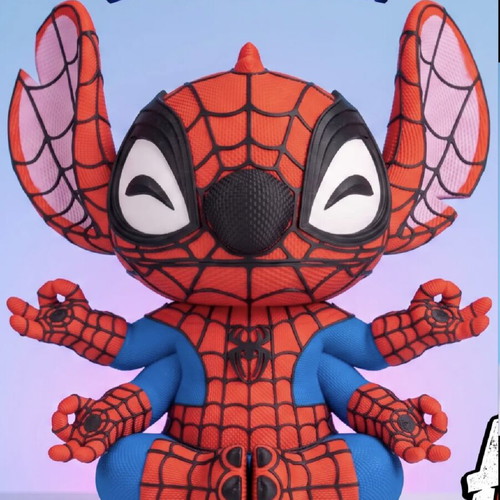 Stitch Spider-Man 4-Armed Meditation Figure Disney x Marvel