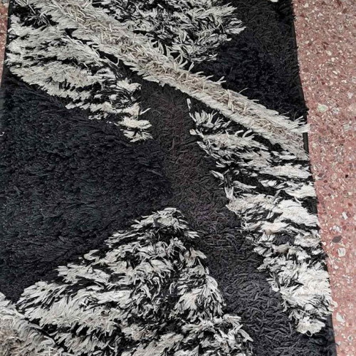 Runner rug used, saggy type, dimensions 0.63×1.37