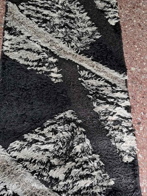 Runner rug used, saggy type, dimensions 0.63×1.37