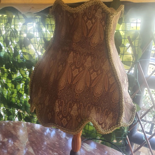 Table lamp with fabric shade, 60 cm height