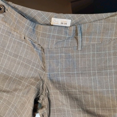 Checked flare pants like new, size S
