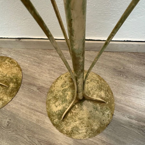 Wedding Candle Set with Candle Holders like new
