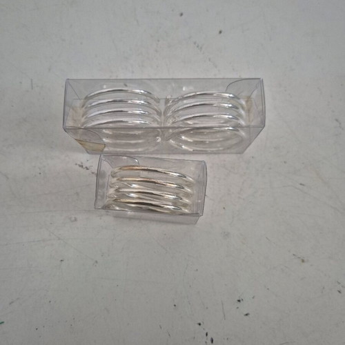 Silver-plated napkin rings set of 3