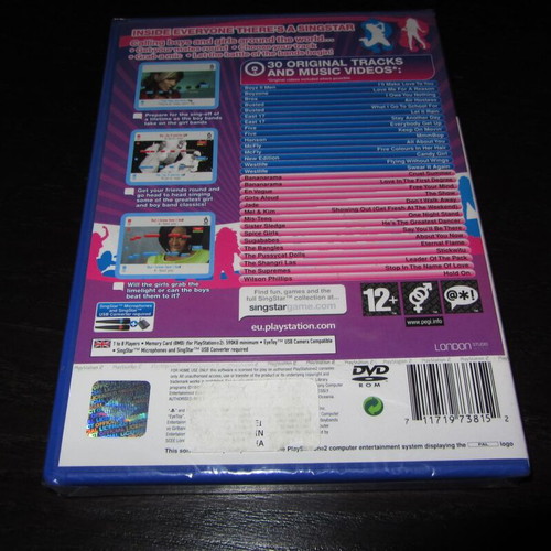 Singstar Boy Bands vs Girl Bands Sony PS2 new sealed
