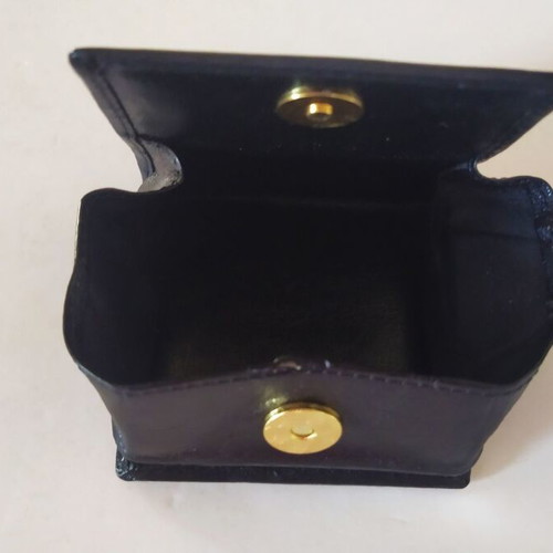 M+K leather coin wallet black like new Vodafone