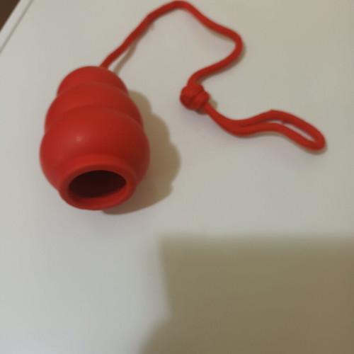 Dog chew toy new, medium size with filling hole and rope