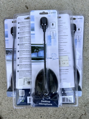 Gembird MIC-205 Desktop Microphones new, pack of 6