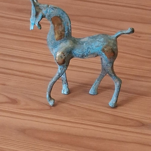 Bronze Horse Sculpture used with unique patina