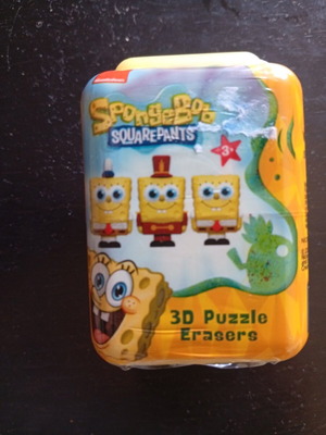 Нови 3D гумени пъзели SpongeBob SquarePants в колекционерска кутия