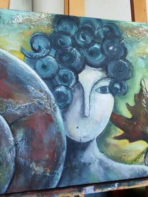 Painting 40x60 cm acrylic on canvas new