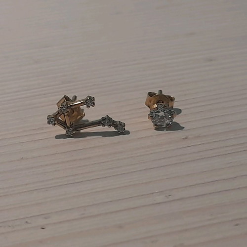 Anna Maria Mazaraki earrings used with Libra zodiac sign