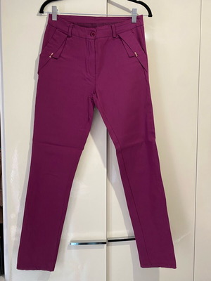 Stretchy pants like new, size M, pink and purple