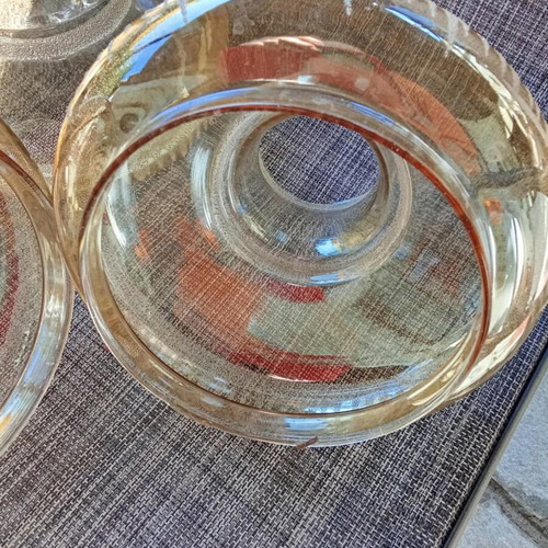 Vintage lamp glass shades like new, set of 3