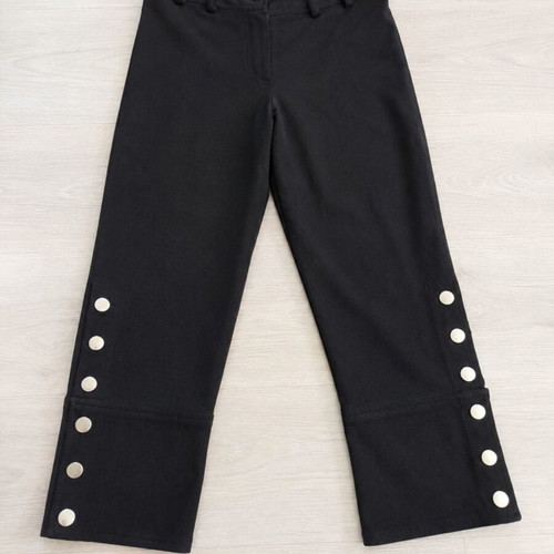 Black women's pants size 38 Pole & Pole like new with decorative buttons