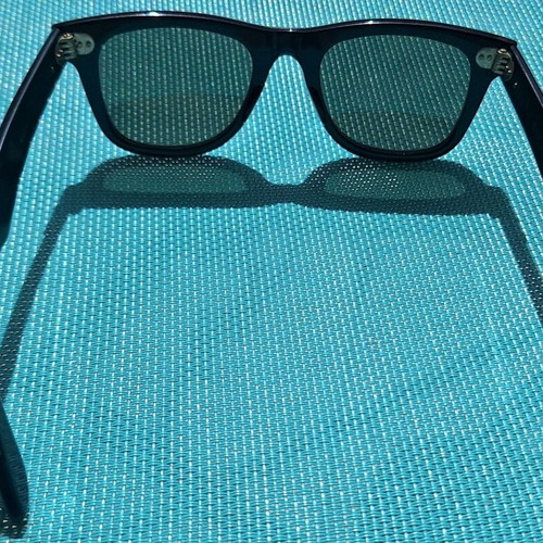 Ray Ban Wayfarer 46mm sunglasses used, made in USA