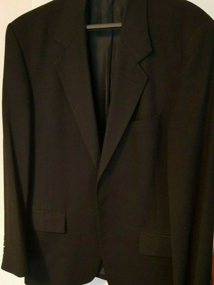 Artisti Italiani men's jacket used, black, size Large, 100% wool