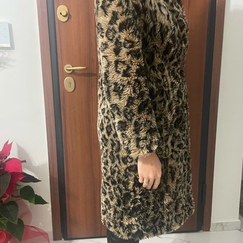 ASOS Ecological Fur like new, beige and brown