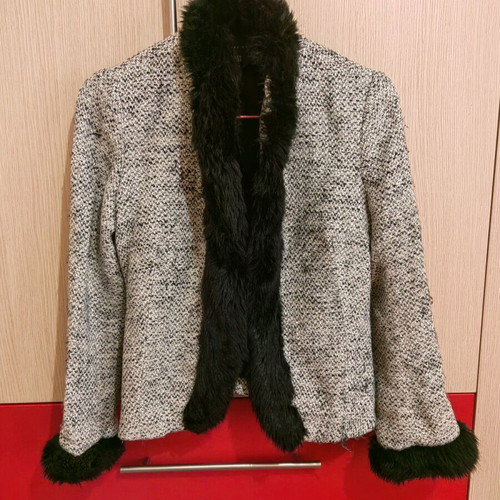 Zara women's jacket used, size S, black and white