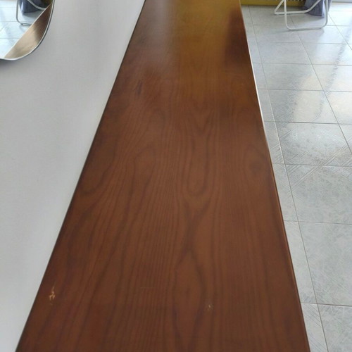 Classic wooden living room buffet like new, brown walnut color