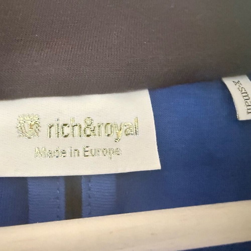 Rich & Royal cotton coat like new with decorations, XS size