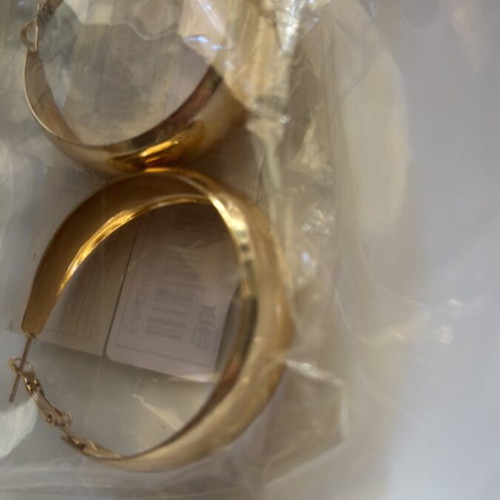 Earrings gold hoop new