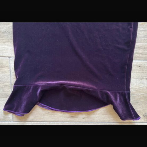 Danoff velvet pencil skirt, vintage, purple, size M-L