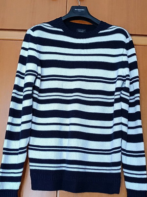Zara Man medium striped knit sweater men's like new