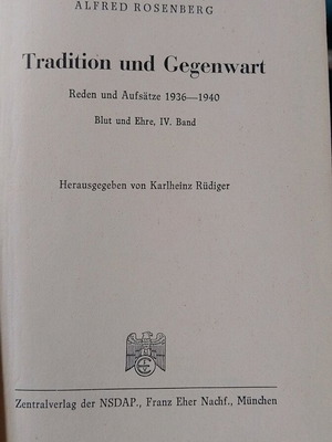 Book Tradition und Gegenwart 1936 used, German