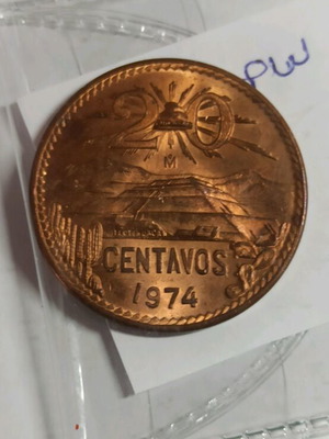 Μεξικό 20 centavos 1974 σαν καινούργιο
