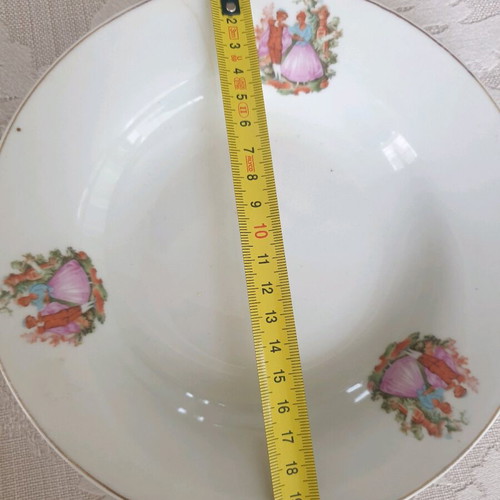 Vintage plates used, pack of 2, 1950s
