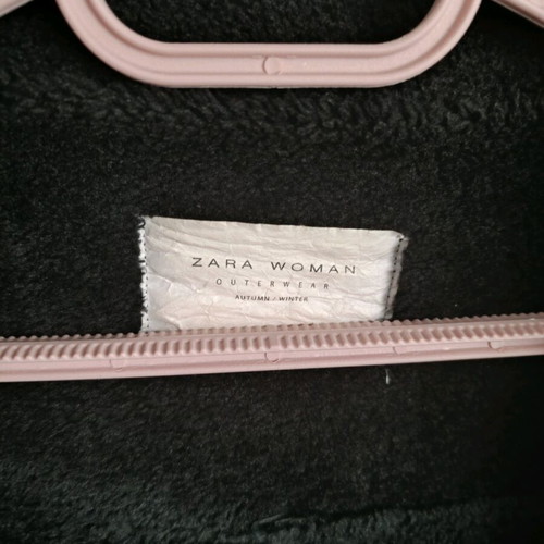 Zara short biker jacket used, black, size M