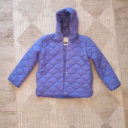 LC Wakiki Hooded Quilted Jacket like new, purple, 12-13Y