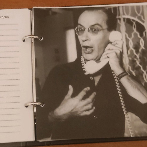 Phone directory used with Greek cinema theme