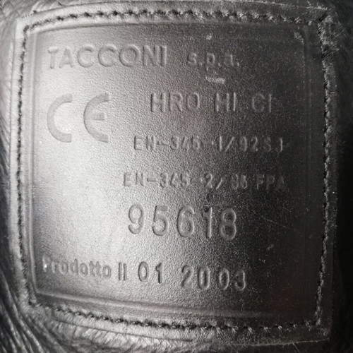 Tacconi leather boots new, size 45, black