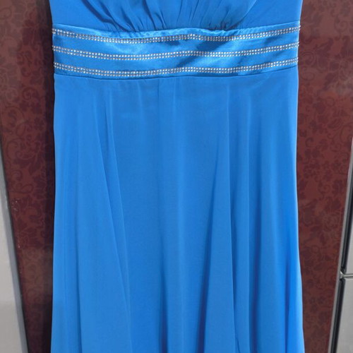 Asymmetric dress for weddings and christenings