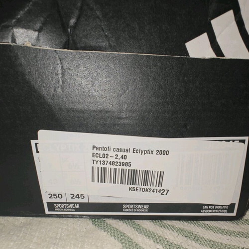Adidas Eclyptix 2000 athletic shoes new, black-white