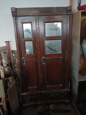 Vintage large furniture for restoration, wardrobes, buffets, tables