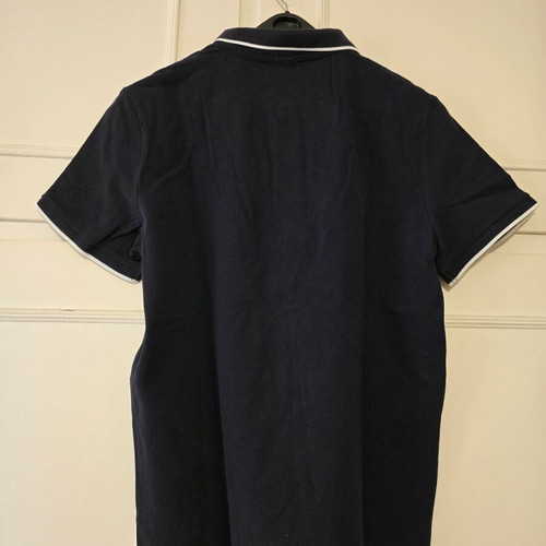 H&M men's polo shirt new, slim fit, blue, size M