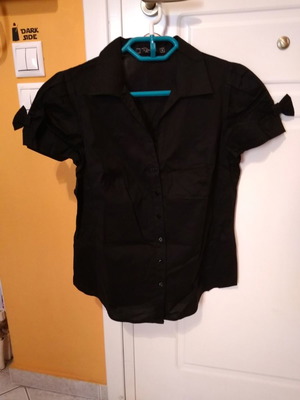Raxevsky black shirt small size like new with decorative bows