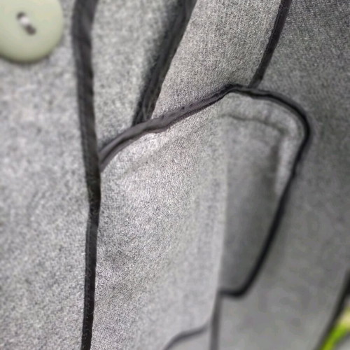 Sleeveless wool coat Zara used, gray, size M