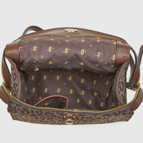Verde shoulder bag, leopard print, new