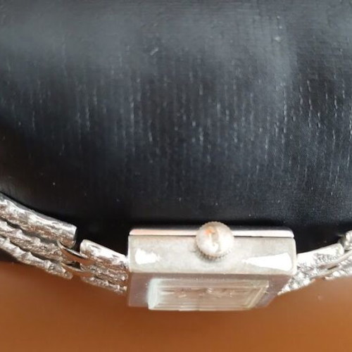 Technos Star Lady wristwatch used, silver vintage women's