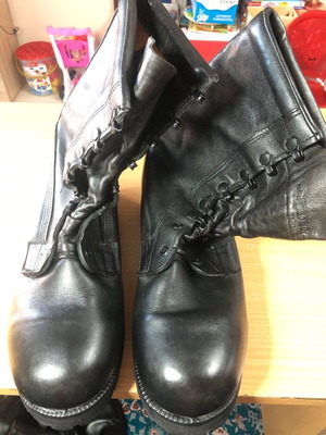 Belleville αμερικανικά στρατιωτικά αρβύλα σαν καινούργια, μέγεθος 44, μαύρα χωρίς κορδόνια
