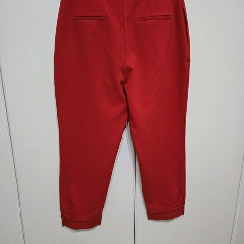 Zara pants red autumn/winter size large like new