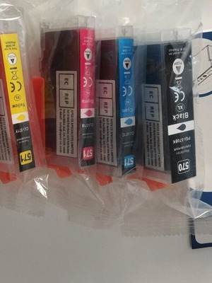 Πακέτο 5 καινούργιων μελανιών εκτύπωσης