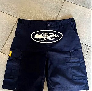 Corteiz cargo shorts navy blue