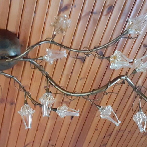 Ceiling multi-light bronze metal lamp Krina like new