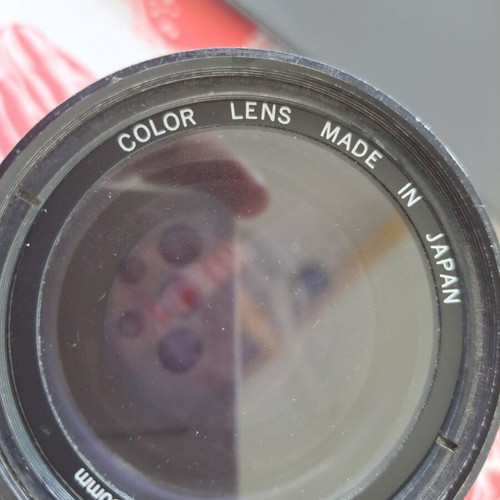 Camera lens used from father's cinematographic archive for collectors