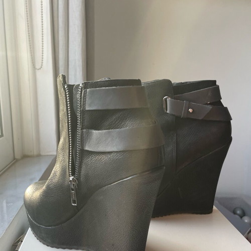 Aldo boots used, black leather, size 38